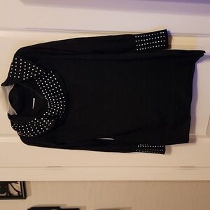 Black Sequined Dressy Sweater